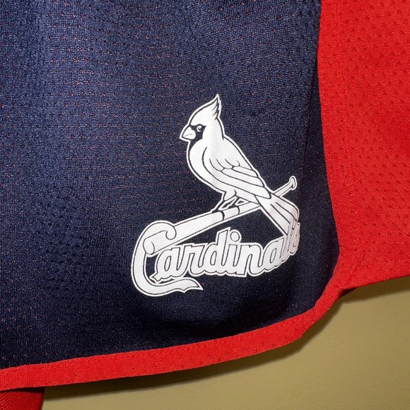 St. Louis Cardinals Sz Small PINK with 5th & Ocean Blue & Red Shorts Mesh Pocket - Picture 2 of 7